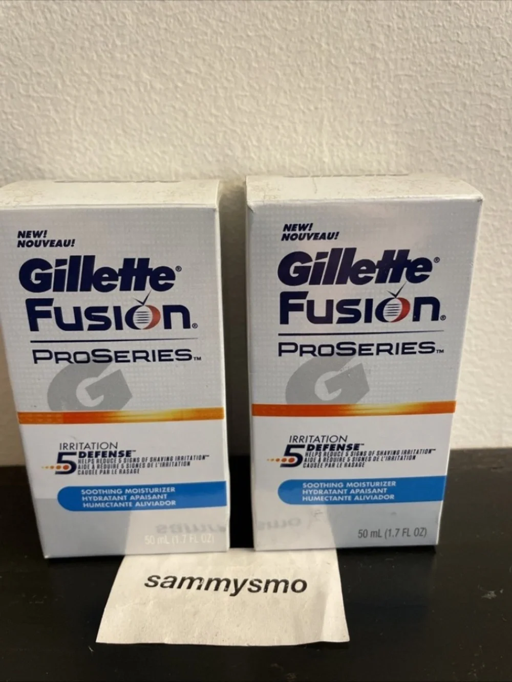 Gillette Fusion ProSeries Irritation 5 Defense Shaving Moisturizer 1.7 oz., x2